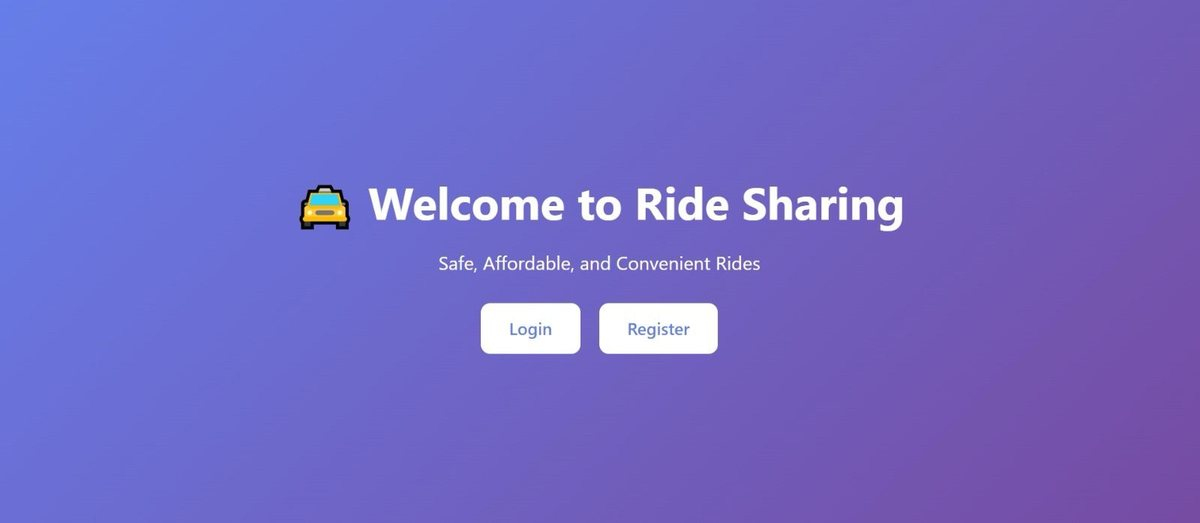 Campus Ride-Sharing App screenshot