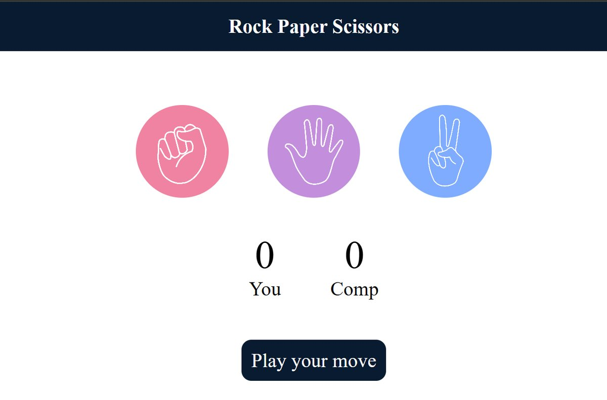 Rock Paper Scissors game screenshot